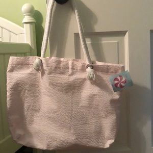 Seersucker Pool/Overnight Bag